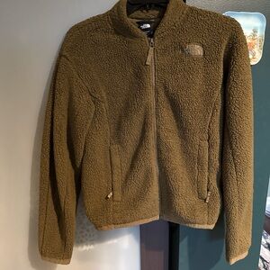 The North Face Olive Green Fleece Jacket